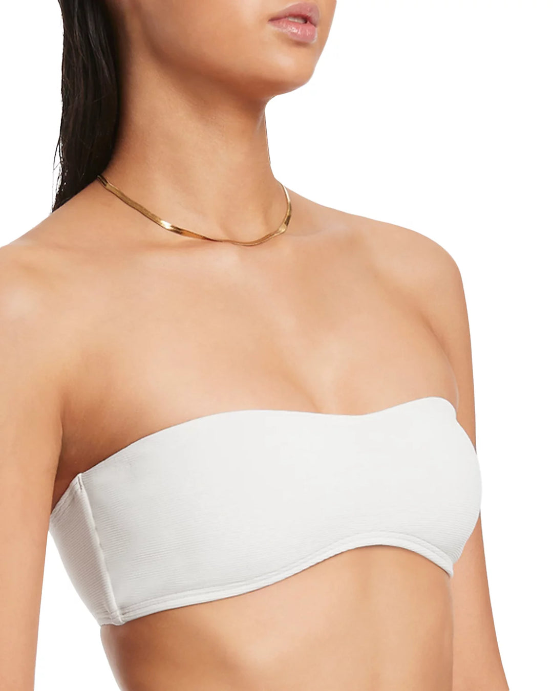 JETS Isla Rib Bandeau Bikini Top