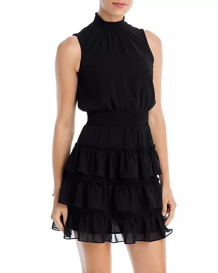 1. STATE Mock Neck Sleeveless Dress