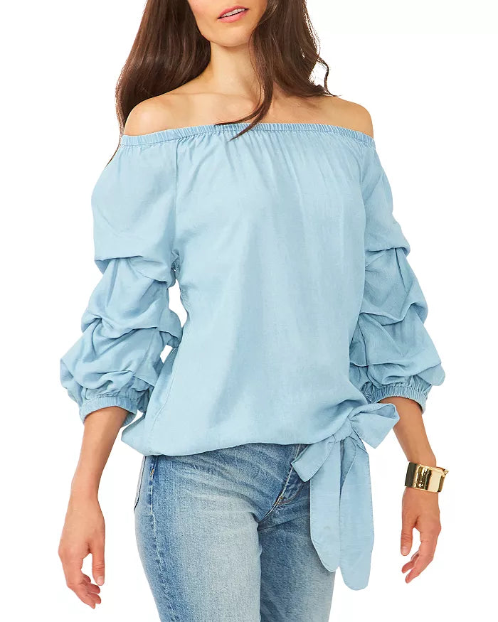 VINCE CAMUTO Off The Shoulder Balloon Sleeve Top