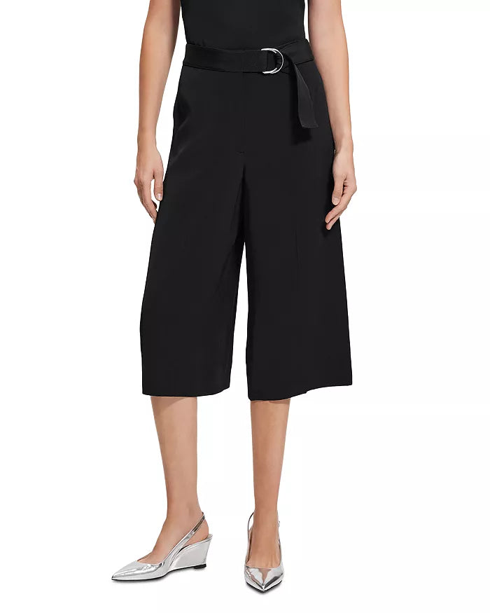 Theory Fluid Ottoman Belted Culottes