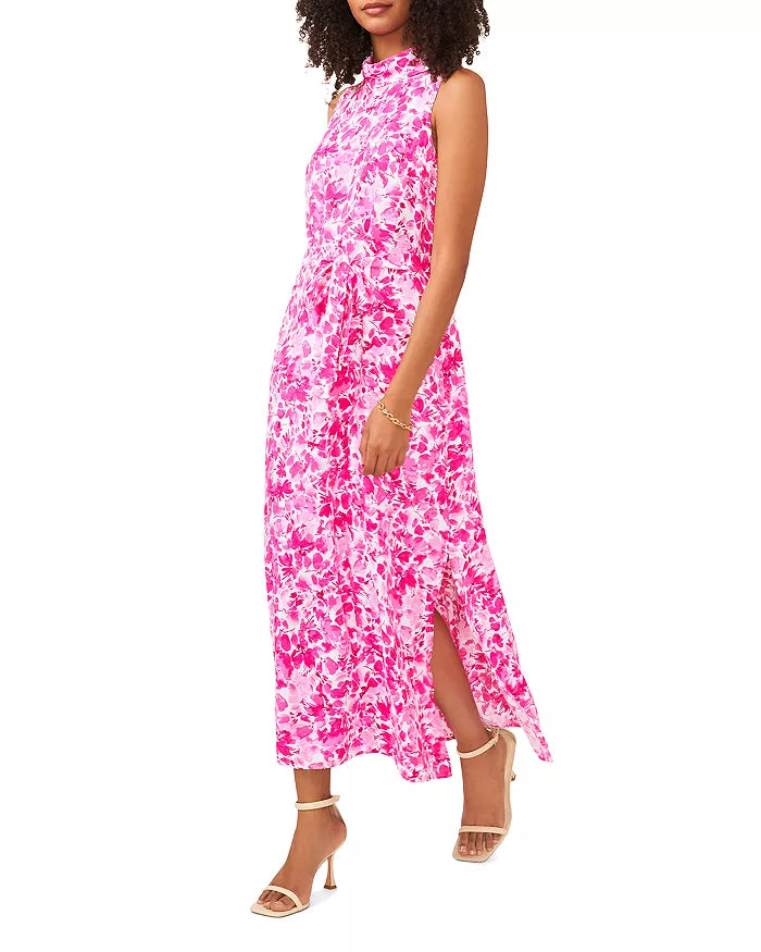 VINCE CAMUTO Printed Cowl Neck Maxi Dress