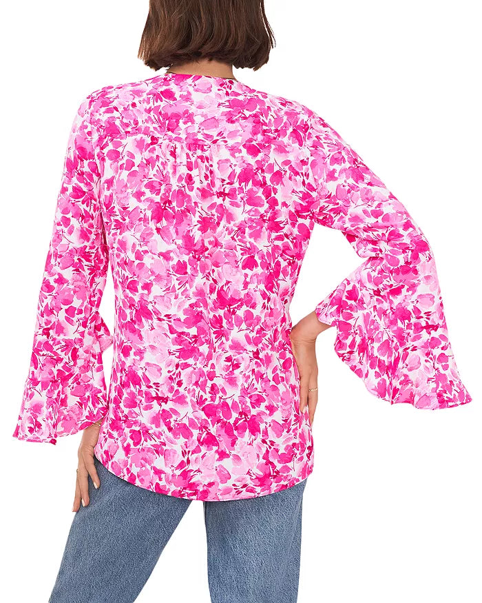 Vince Camuto Bell Sleeve V Neck Top