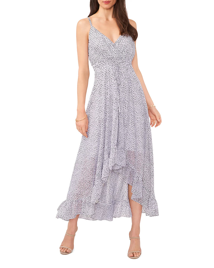 VINCE CAMUTO Printed High/Low Maxi Dress