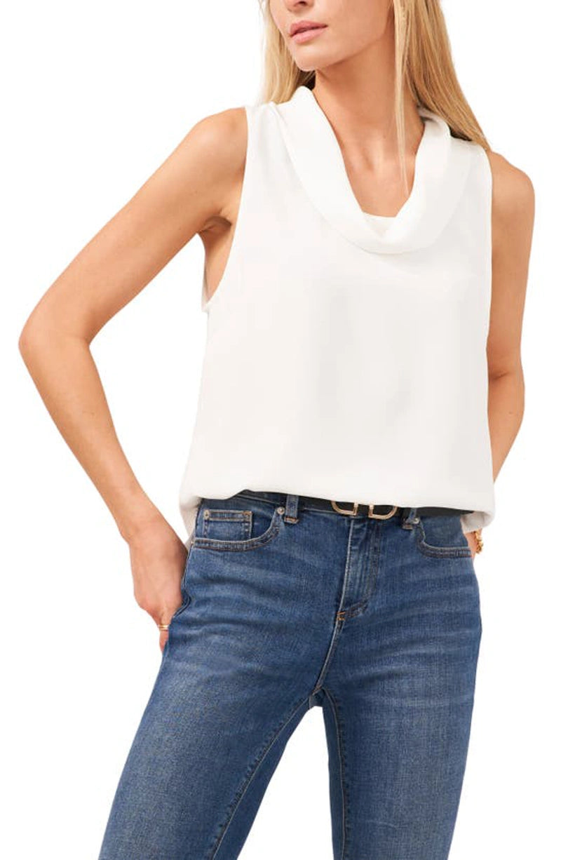 VINCE CAMUTO Sleeveless Cowl Neck Top