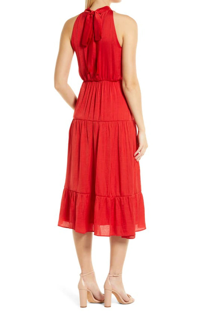 Sam Edelman High Neck Tiered Dress
