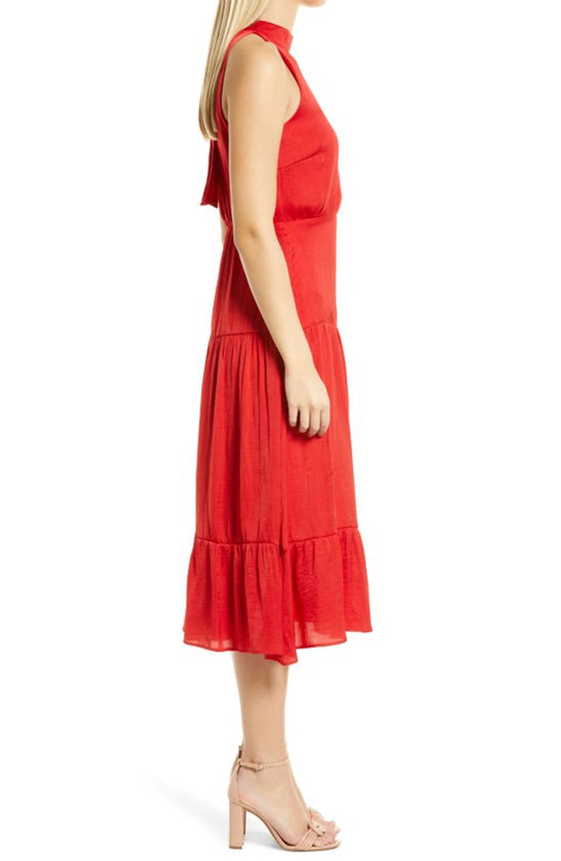 Sam Edelman High Neck Tiered Dress