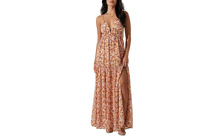 ASTR the Label Ryliana Floral Print Maxi Dress