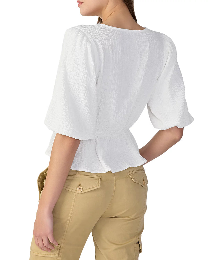 Sanctuary Textured Button Front Top