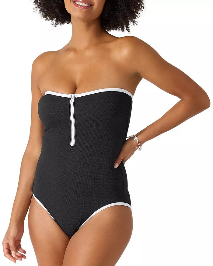 Tommy Bahama Island Cays Cabana Bandeau One Piece Swimsuit