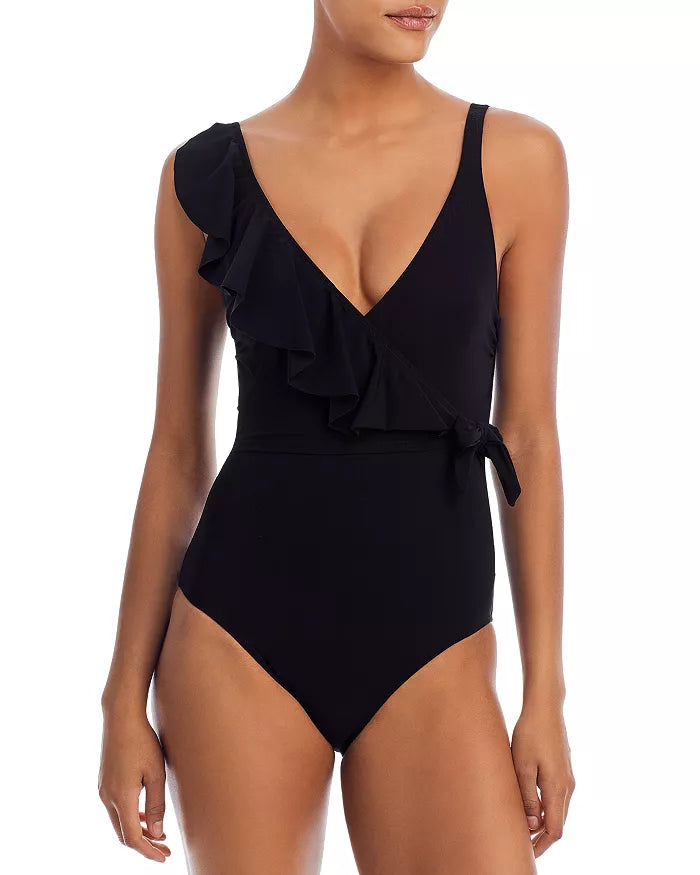 Profile by Gottex Ruffle Wrap Front One Piece Swimsuit