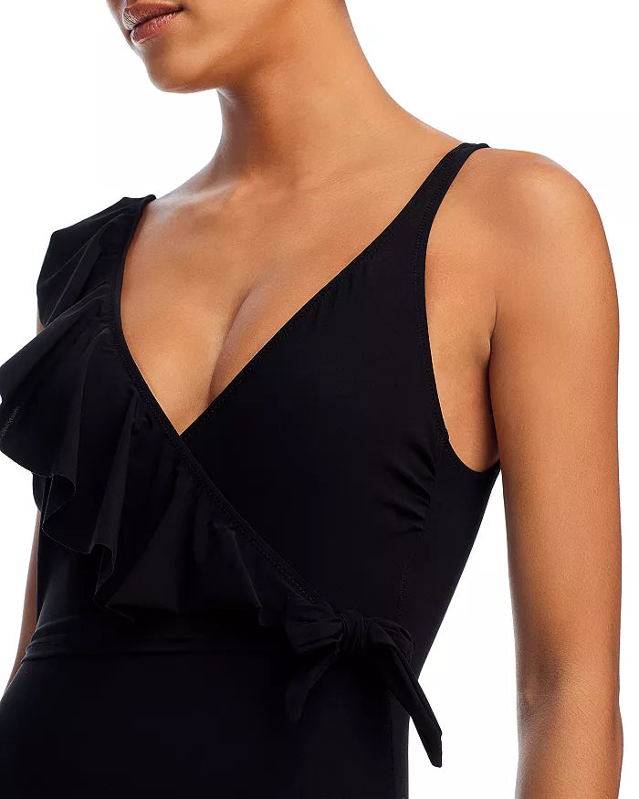 Profile by Gottex Ruffle Wrap Front Tummy Control One Piece Swimsuit