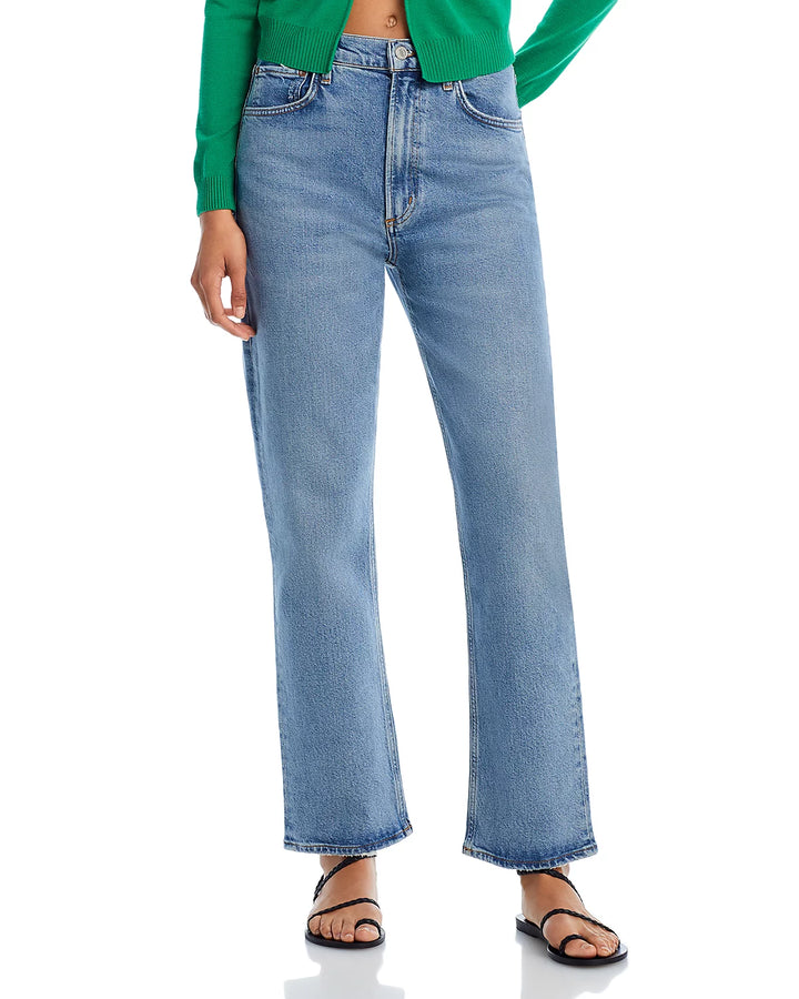 AGOLDE High Rise Straight Stove Pipe Jeans