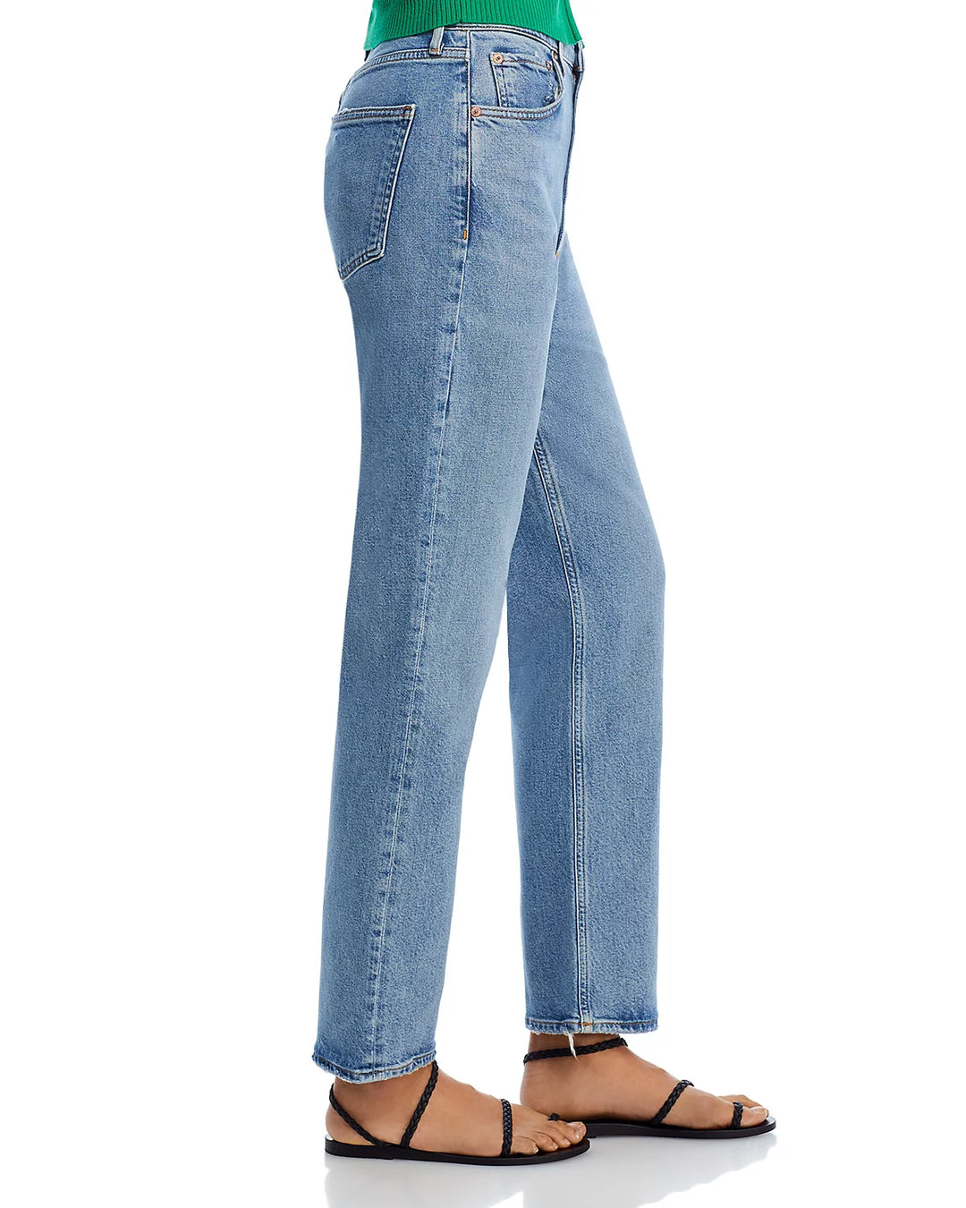 AGOLDE High Rise Straight Stove Pipe Jeans