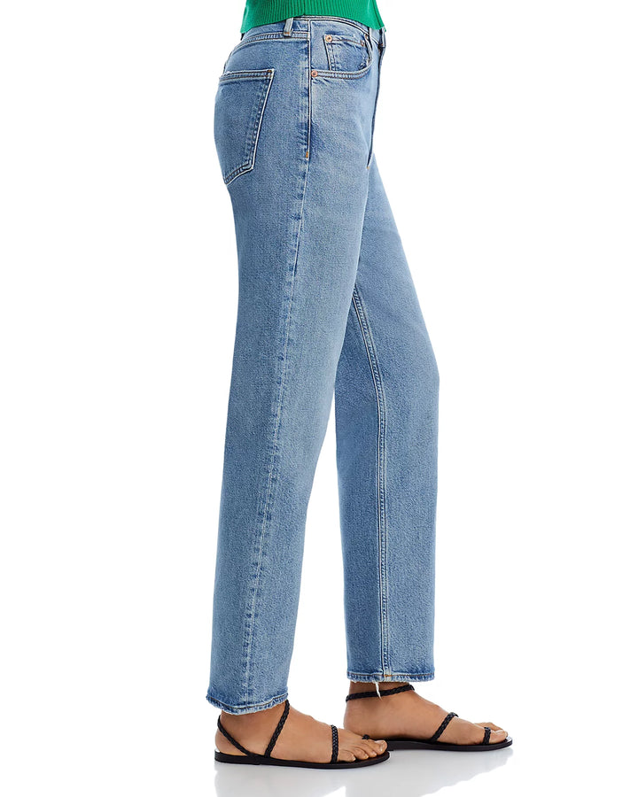AGOLDE High Rise Straight Stove Pipe Jeans