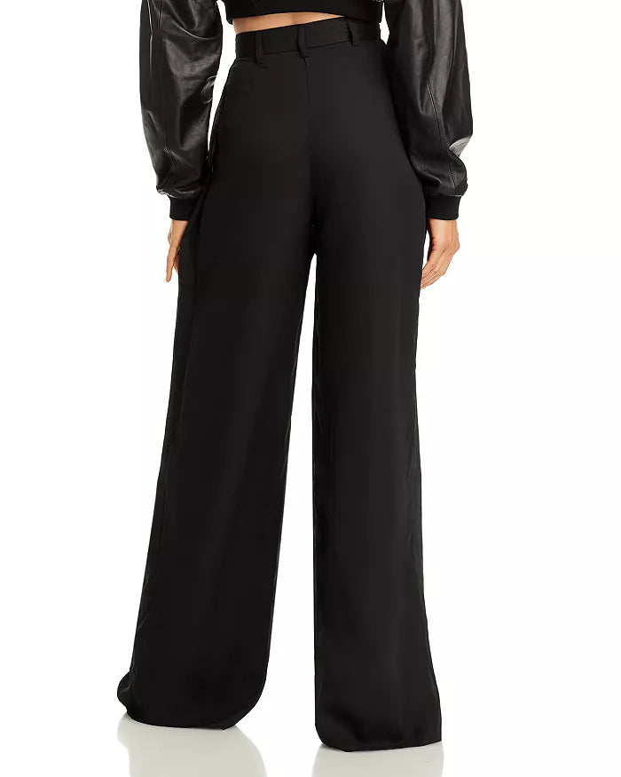 Monot Georgette Pleated Wide Leg Pants