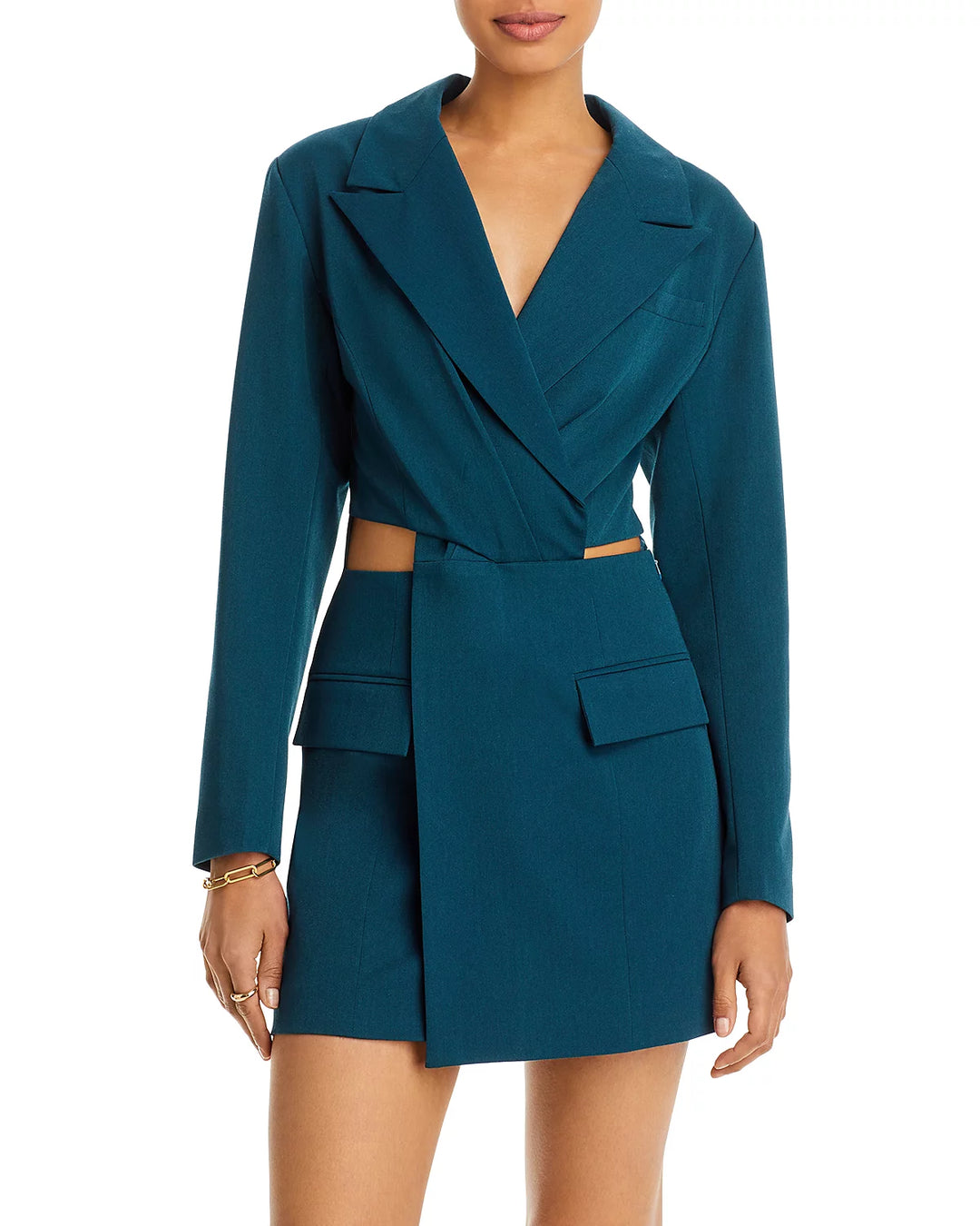 FORE Cutout Blazer Mini Dress