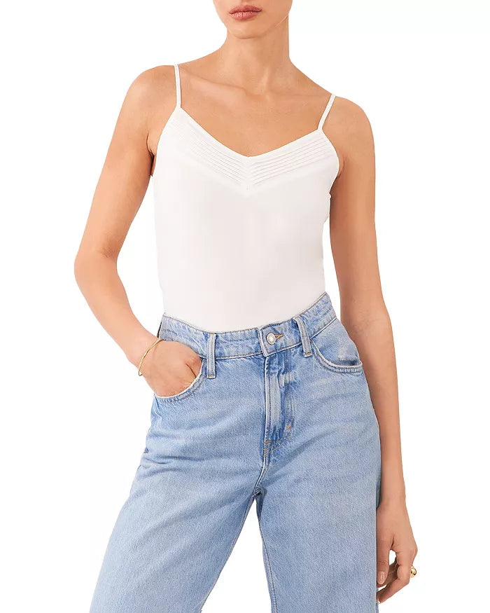 1.STATE Pintucked V Neck Cami