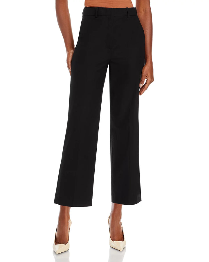 Theory High Waist Straight Leg Ankle Pants