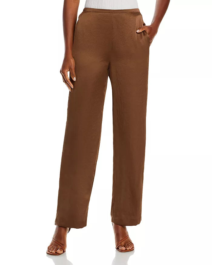 Theory Satin Straight Pants