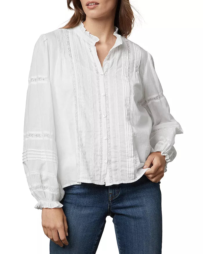 Velvet by Graham & Spencer Romy Cotton Boho Lace Top