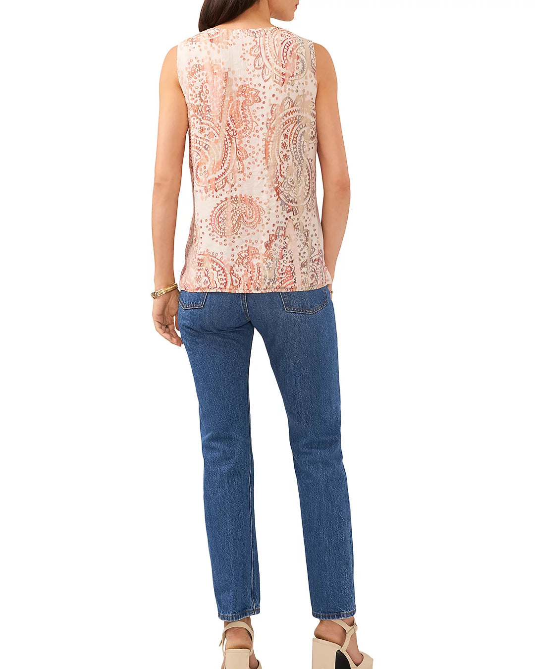 VINCE CAMUTO Ruffled V Neck Top