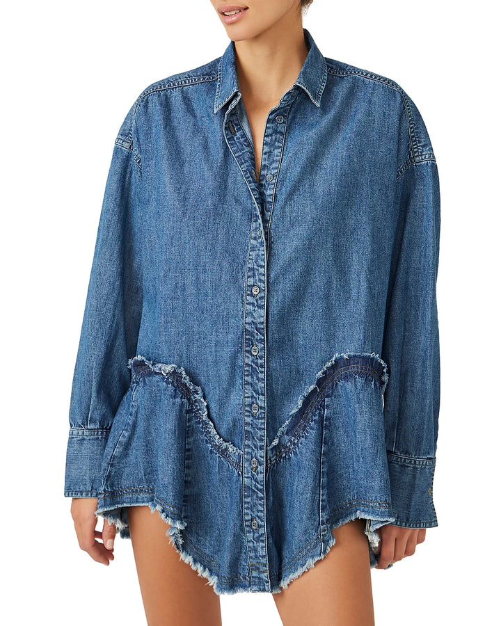 Free People Freya Denim Shirt