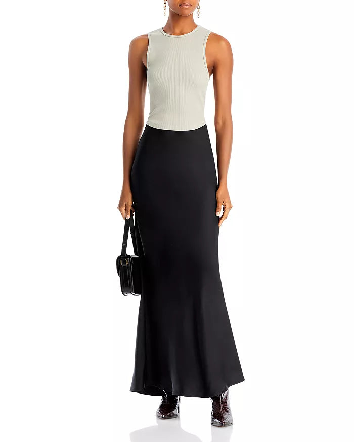 Anine Bing Bar Silk Maxi Skirt
