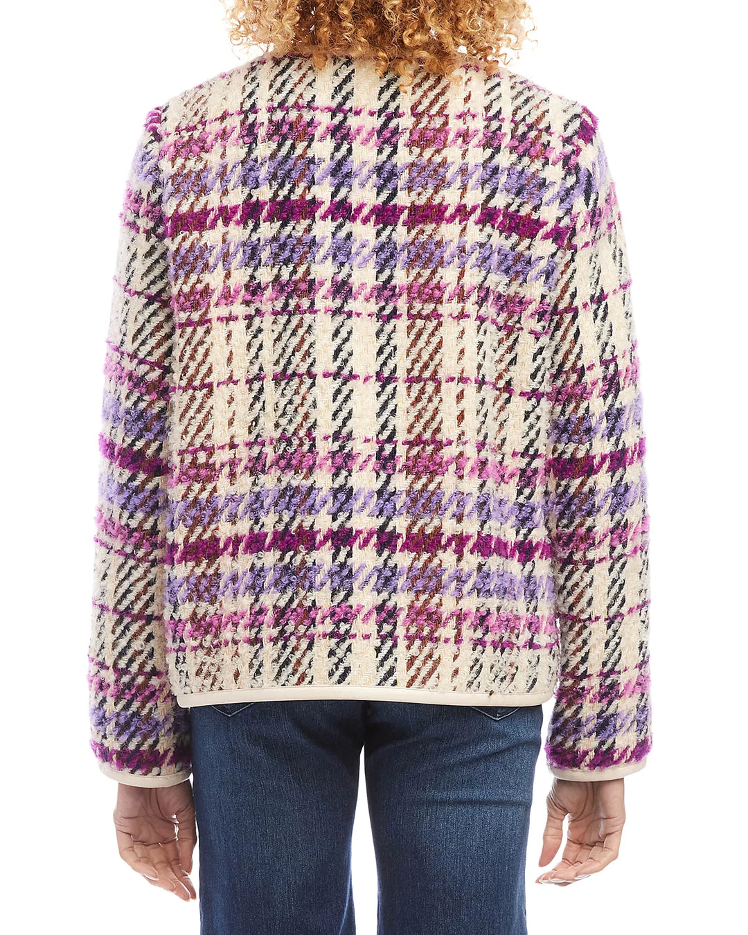 Karen Kane Plaid Bouclé Jacket