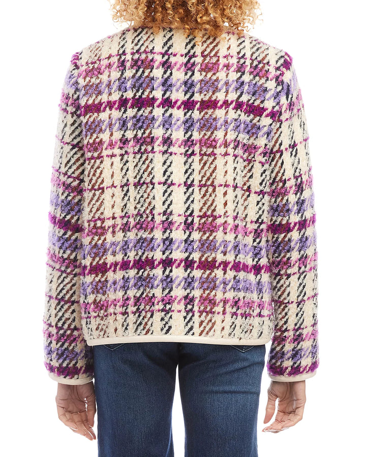 Karen Kane Plaid Bouclé Jacket