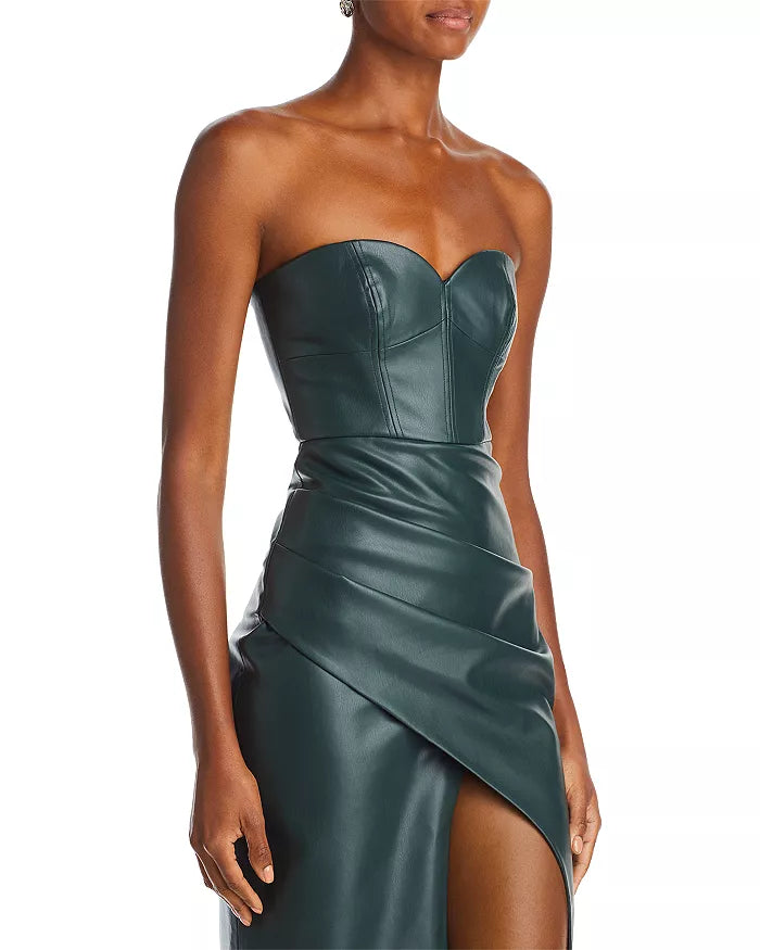 Bardot Kai Faux-Leather Midi Dress