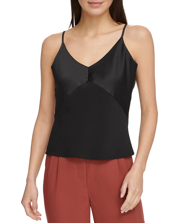 DKNY Mixed Media Camisole Top