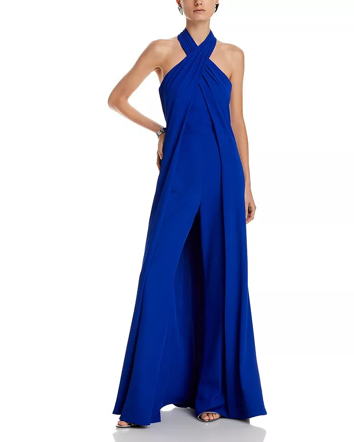 HALSTON Selah Draped Jumpsuit