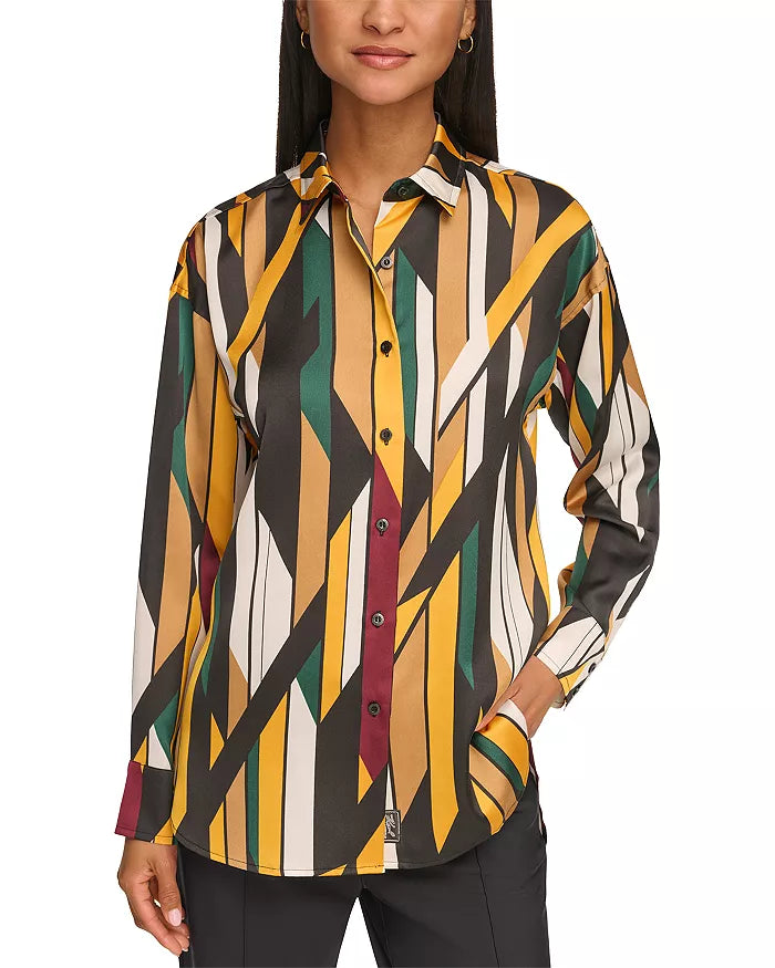 Karl Lagerfeld Paris Point Collar Blouse