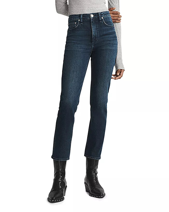 rag & bone Wren High Rise Ankle Slim Straight Jeans
