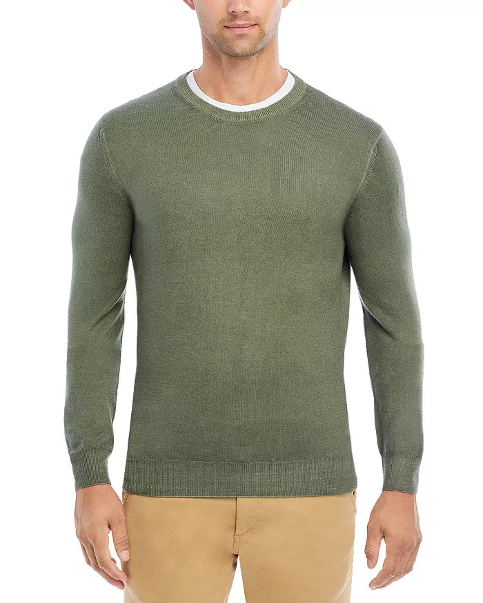 Boglioli Garment Dyed Wool Crewneck Sweater