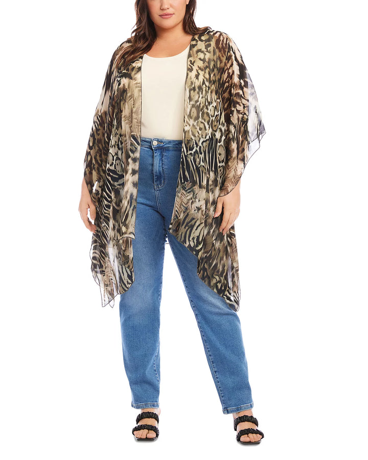 Karen Kane Plus Size Open Front Jacket Wrap