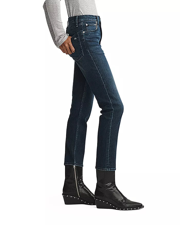 rag & bone Wren High Rise Ankle Slim Straight Jeans