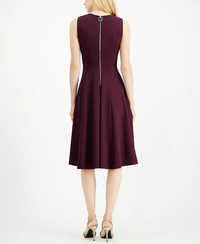 Calvin Klein V-Neck Midi Dress