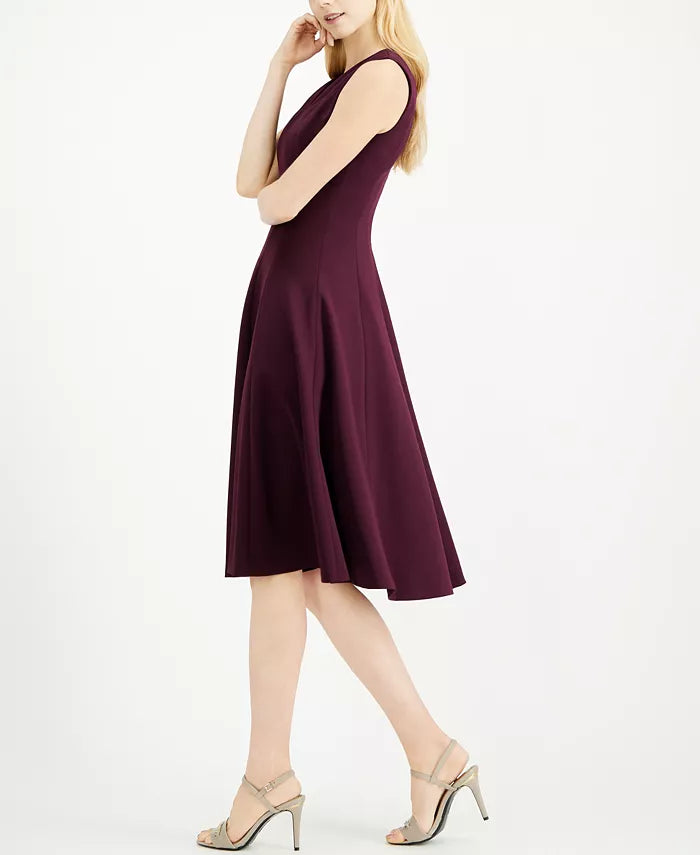 Calvin Klein V-Neck Midi Dress