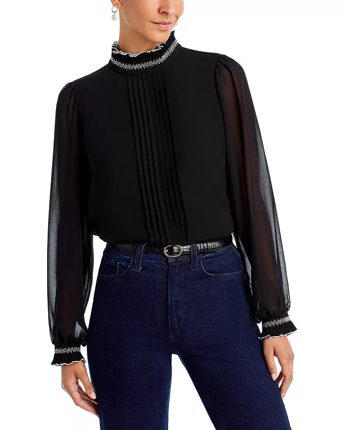 Karl Lagerfeld Paris High Neck Blouse