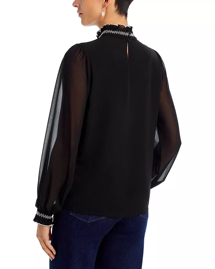 Karl Lagerfeld Paris High Neck Blouse