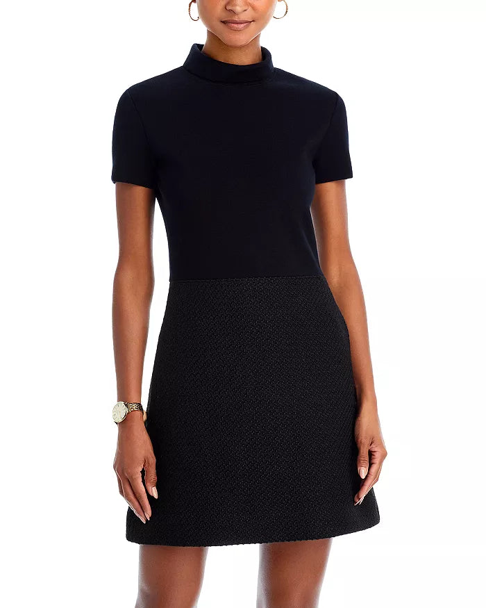 Theory Mixed Media Mini Dress
