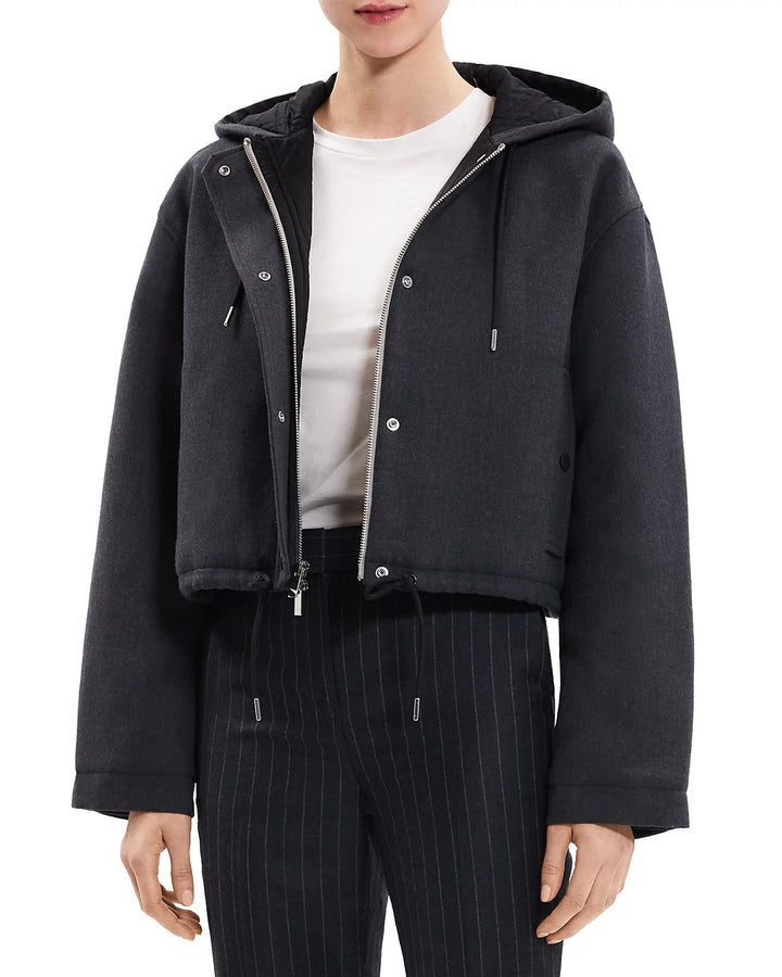 Theory Wool Cropped Parka