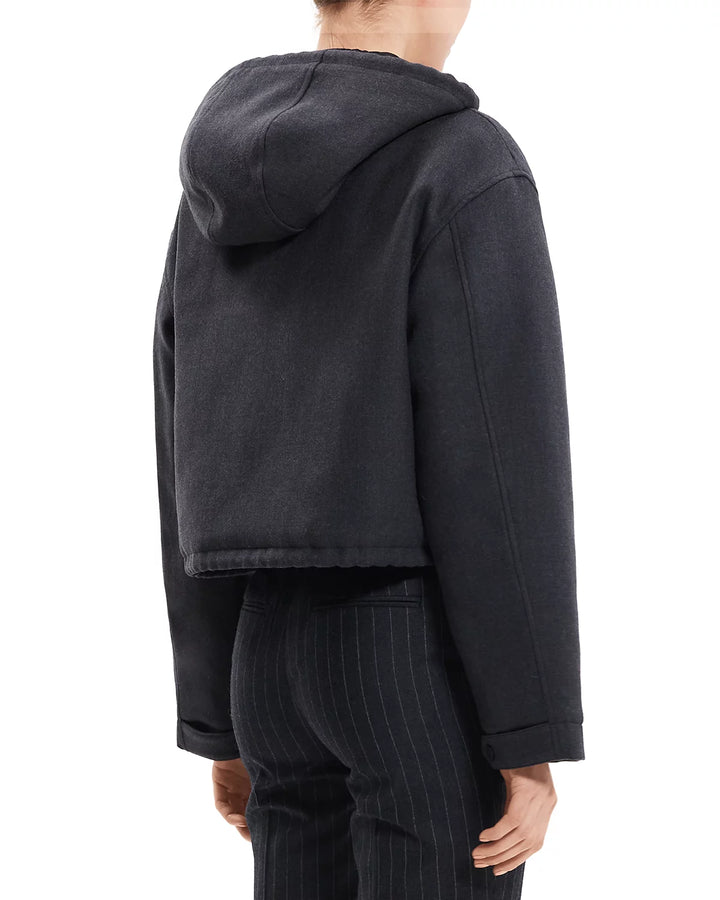 Theory Wool Cropped Parka