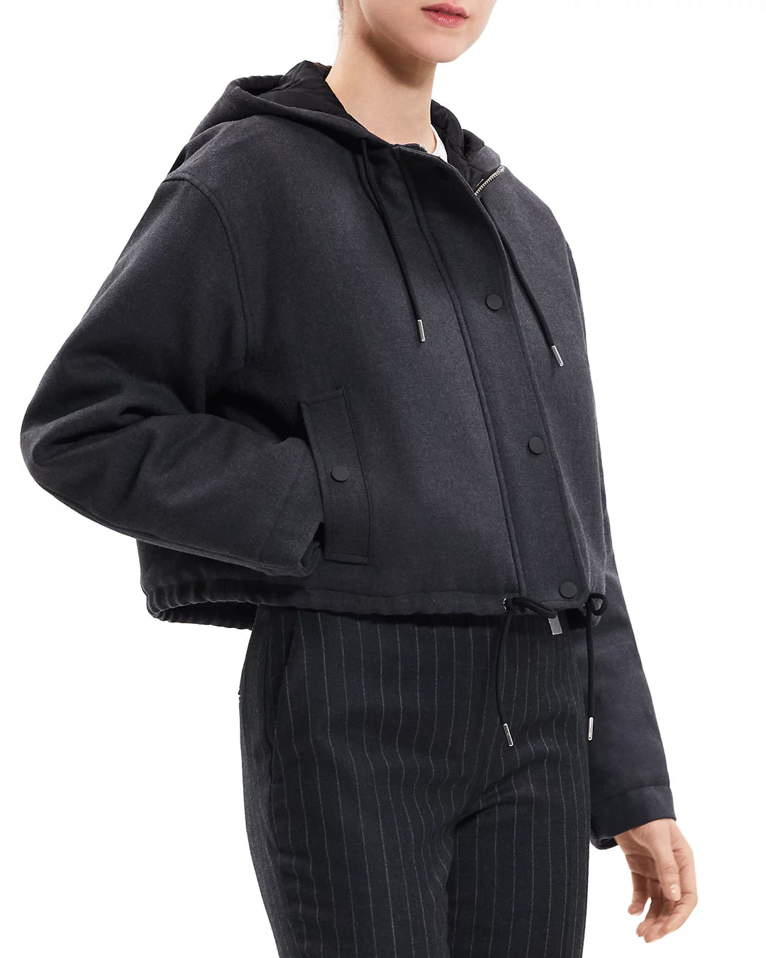 Theory Wool Cropped Parka