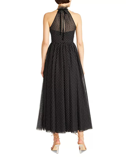 ML Monique Lhuillier Liliana Halter Midi Dress
