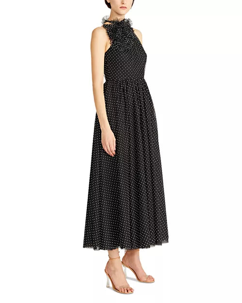 ML Monique Lhuillier Liliana Halter Midi Dress