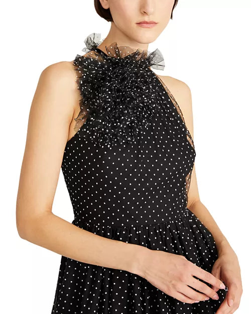 ML Monique Lhuillier Liliana Halter Midi Dress