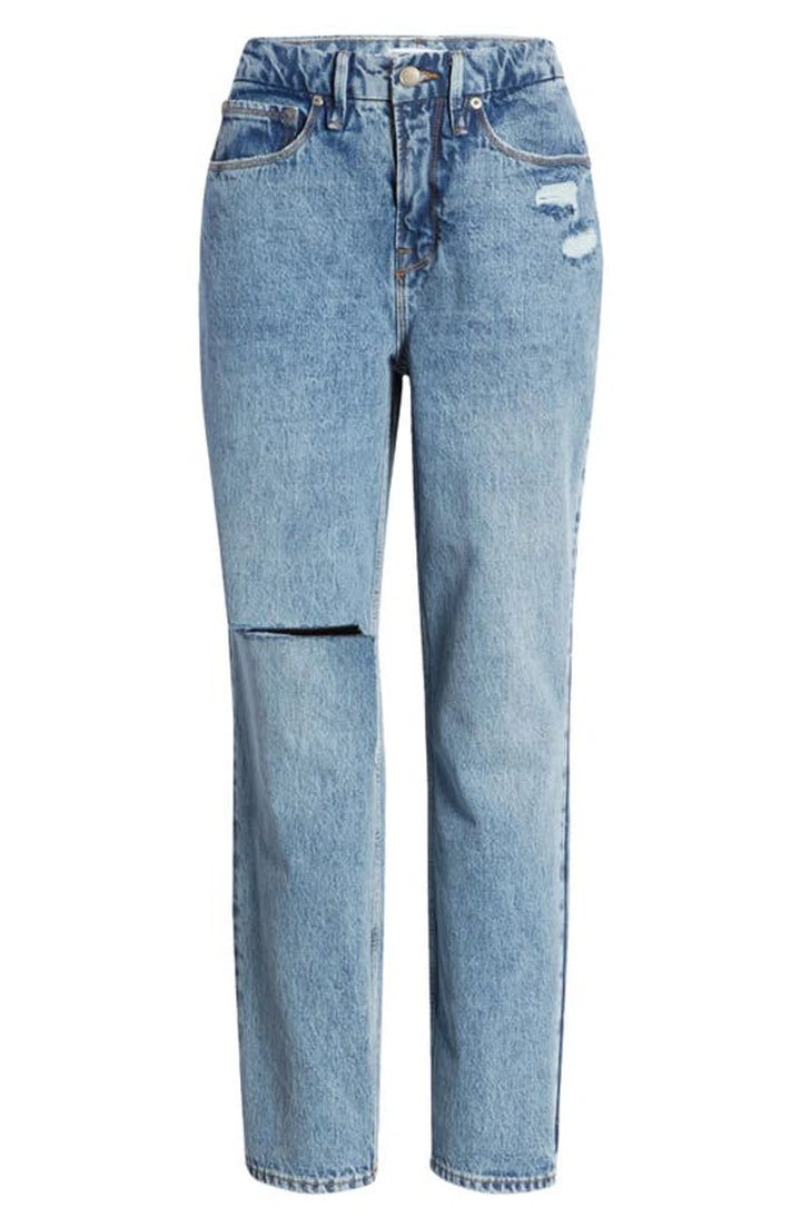 GOOD AMERICAN '90s Duster Straight Leg Jeans