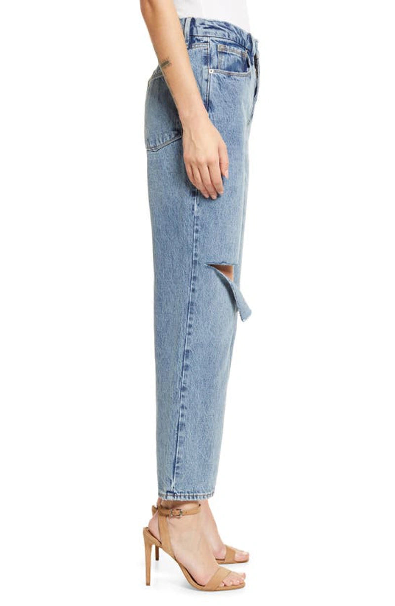 GOOD AMERICAN '90s Duster Straight Leg Jeans